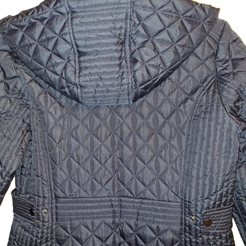 Liz Claiborne Hooded Midweight Quilted Jacket - Picture 8 of 11